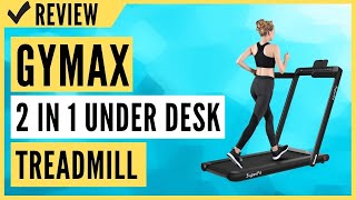 GYMAX 2 in 1 Under Desk Treadmill 225HP Folding Walking Jogging Machine with Dual Display Review [upl. by Cressida]