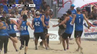 WCBU 2017  Last point of the 3 finals  world championship of beach ultimate frisbee [upl. by Nylidnarb]