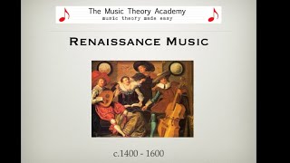 Renaissance Music  A Quick Guide [upl. by Catarina846]