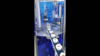 rotary table cup filling machine [upl. by Aliber]