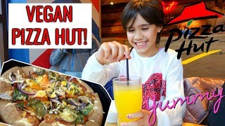 VEGAN KIDS ENJOY PIZZA HUT👅 42 VLOG [upl. by Anayi288]