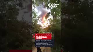 El momento exacto de la erupción de un volcán de lodo en Antioquia [upl. by Clemen207]