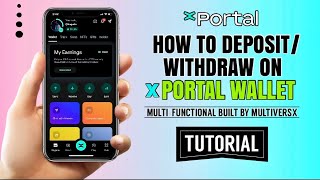 How to DEPOSIT or WITHDRAW on xPortal Wallet  MultiversX App Tutorial [upl. by Yffub]