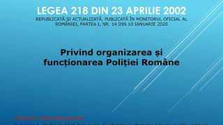 Legea 2182002 Integrala si actualizata 2022 text si audio [upl. by Lihas]