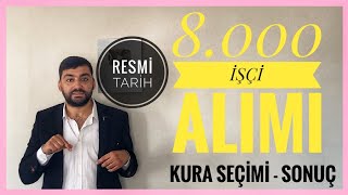 8000 İŞÇİ ALIMI SONUÇLARI NE ZAMAN AÇIKLANACAKKURA ÇEKİMİ CANLI YAYINSAĞLIK BAKANLIĞI KURACANLI [upl. by Neelyaj721]