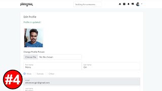 How To Make Social Media Website Using PHP  Edit Profile System With Vallidation 4 [upl. by Sukramed]
