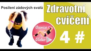 Cvičení na záda  Zdravotní cvičení 4  DancaVideocom [upl. by Gearhart]