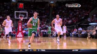 Donatas Motiejunas chase down block on Kelly Olynyk [upl. by Zea372]