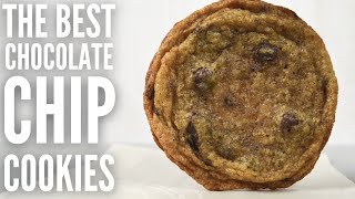 Thin and chewy chocolate chip cookies  Easy cookie recipe [upl. by See411]