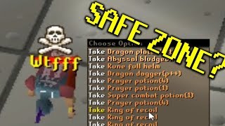 Safe Zone BAITING in PVP Worlds OSRS they think theyre safe [upl. by Anailuy]