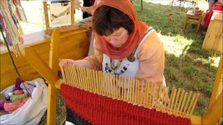 Stick Weaving  an experimental archaeology project [upl. by Ellennoj]