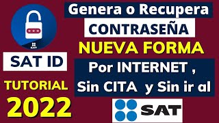 Como Generar la CONTRASEÑA por INTERNET Sin ACUDIR al SAT 2024 NUEVA FORMA CONTRASEÑA SAT ID🔐 [upl. by Ona629]