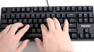 Penclic MK1 Professional Typist Backlit Mechanical Keyboard Unboxing [upl. by Tish]