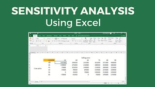 Sensitivity Analysis using MS Excel  Fully Explained [upl. by Alra]