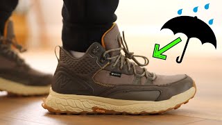 Waterproof Sneaker Boots Worth A Look New Balance Fresh Foam X Hierro Mid GTX vs V7 [upl. by Nadaba961]