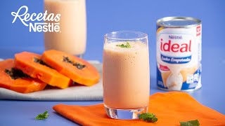 Batido de Papaya Recetas Nestle CAM [upl. by Nollek]