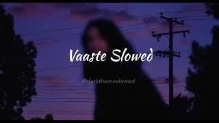 Vaaste Song SlowedReverb [upl. by Eadahc]