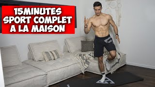 15 MIN SPORT COMPLET À LA MAISON  brulegraisse [upl. by Obla973]