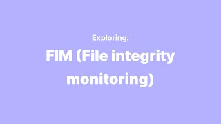 Exploring FIM File integrity monitoring with Fleet and osquery [upl. by Hermy329]