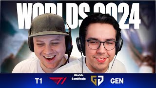 T1 VS GENG  SEMIFINAL WORLDS 2024  ILHA DO CONGO [upl. by Elvis773]