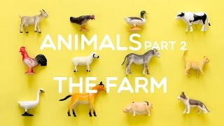 Learning Animals Names and Sounds for Kids 2021  Part 2 The Farm [upl. by Nayd273]