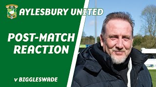 POSTMATCH REACTION  Aylesbury United 10 Biggleswade [upl. by Wrightson580]