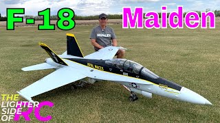 HUGE F18F18 JET Maiden Flight [upl. by Oznarol]