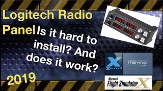 Radio for flight simulator  logitech radio panel Review 2019 [upl. by Ailecara219]