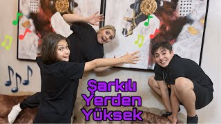 EVDE ŞARKILI YERDEN YÜKSEK OYUNU OYNADIK  YEMEK ÖDÜLLÜ [upl. by Delgado]