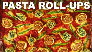 Pasta rotolo — herb amp cheese hot sausage flavors [upl. by Ynolem264]