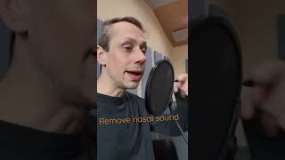 Vocal recording tip avoid nasal sound [upl. by Norre607]