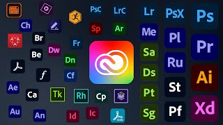 All 60 Adobe apps explained in 9 minutes [upl. by Alisan]