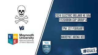 UCC vs Maynooth University  2024 Electric Ireland HE GAA Fitzgibbon Cup Group A 🏆 [upl. by Noned571]