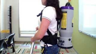 Backpack Vacuum Proper Use [upl. by Youngman]