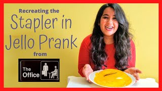 How to ACTUALLY recreate the Stapler in Jello Prank from The Office  a very interesting end 🤣 [upl. by Anthiathia]