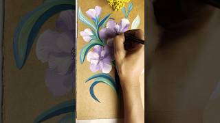 Making Freehand flowers music arttutorials trendingshorts paintingtechniques creativecona art [upl. by Eerot116]