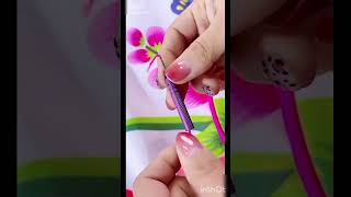 embroidery designs flowers🌹💐drawing flower designssong hoopart embroidey art embrembroidery [upl. by Nihi]