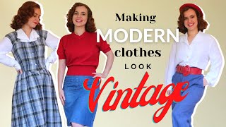 How To Make Modern Clothes Look Vintage [upl. by Namad]