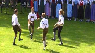 Austrian traditional folk dance Haidauer amp Osterwitzer Schuhplattler [upl. by Nats]