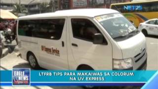 LTFRB gives tips regarding colorum vehicles [upl. by Adnahs]