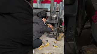 Indoor heating and cooking stove coal and wood dual use Rural peoples life is like this [upl. by Ydnis936]