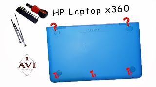 How to open  Laptop HP x360 11 model 3168NGW 11ab040TU [upl. by Nared33]