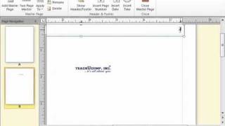 Publisher 2010 Tutorial Using Master Pages Microsoft Training Lesson 61 [upl. by Taub]