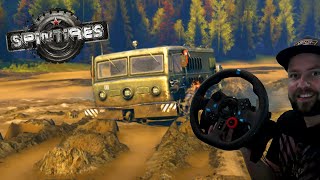 VRACHTWAGENS RIJDEN DOOR DE MODDER  Spintires [upl. by Sonia]