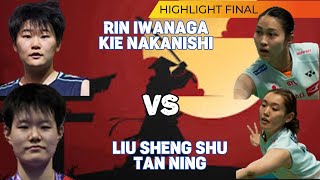 Badminton LIU Sheng ShuTAN NingCHNvs Rin IWANAGAKie NAKANISHIJPNVICTOR Denmark Open 2024 final [upl. by Polak718]