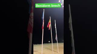 Benidorm beach night time benidormbeach europeanbeach benidormtouristtoday benidormtoday beach [upl. by Dyun]