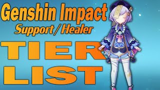 Genshin Impact Top Support And Healers Tier List [upl. by Sholom]