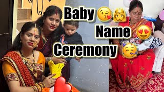 कुमाऊनी रीतिरिवाज से कुछ ऐसे किया जाता है नामकरण😍Baby Name Ceremony Function 😍❤️ kya name hai [upl. by Rudolf]