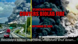 Biolab Fire Atlanta Georgia Shelter In Place Due to Fallout [upl. by Nerissa]