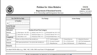 How to fill out Form I130 Petition For Alien Relative [upl. by Delaryd59]